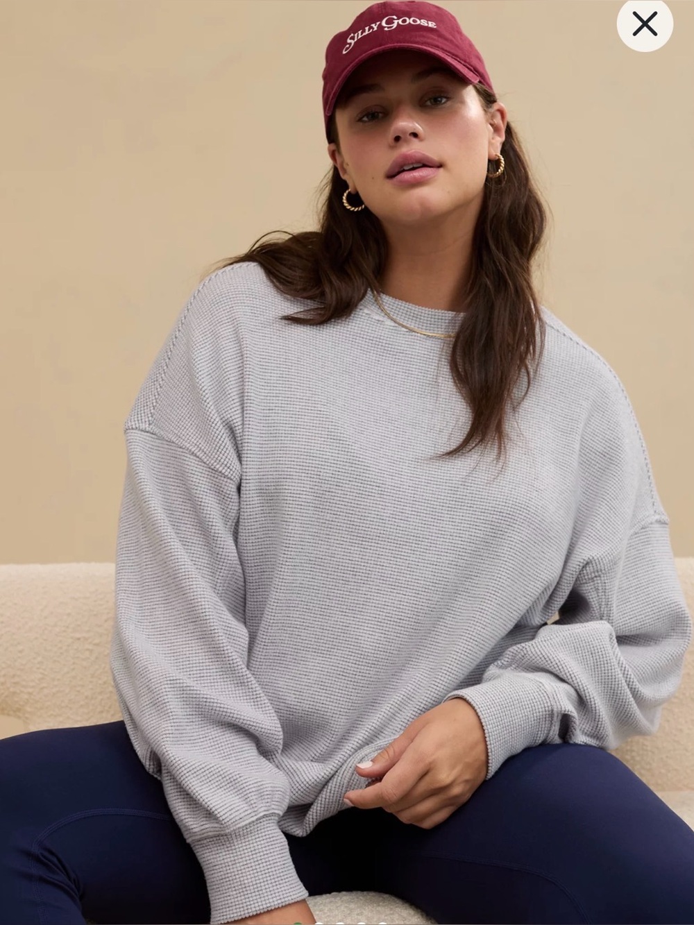 Aerie Getaway Waffle Sweatshirt